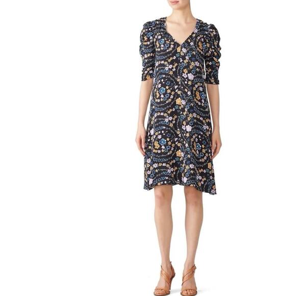 SEE BY CHLOE Floral Ribbon Print Summer V-Neck Dress‎ - Picture 8 of 16